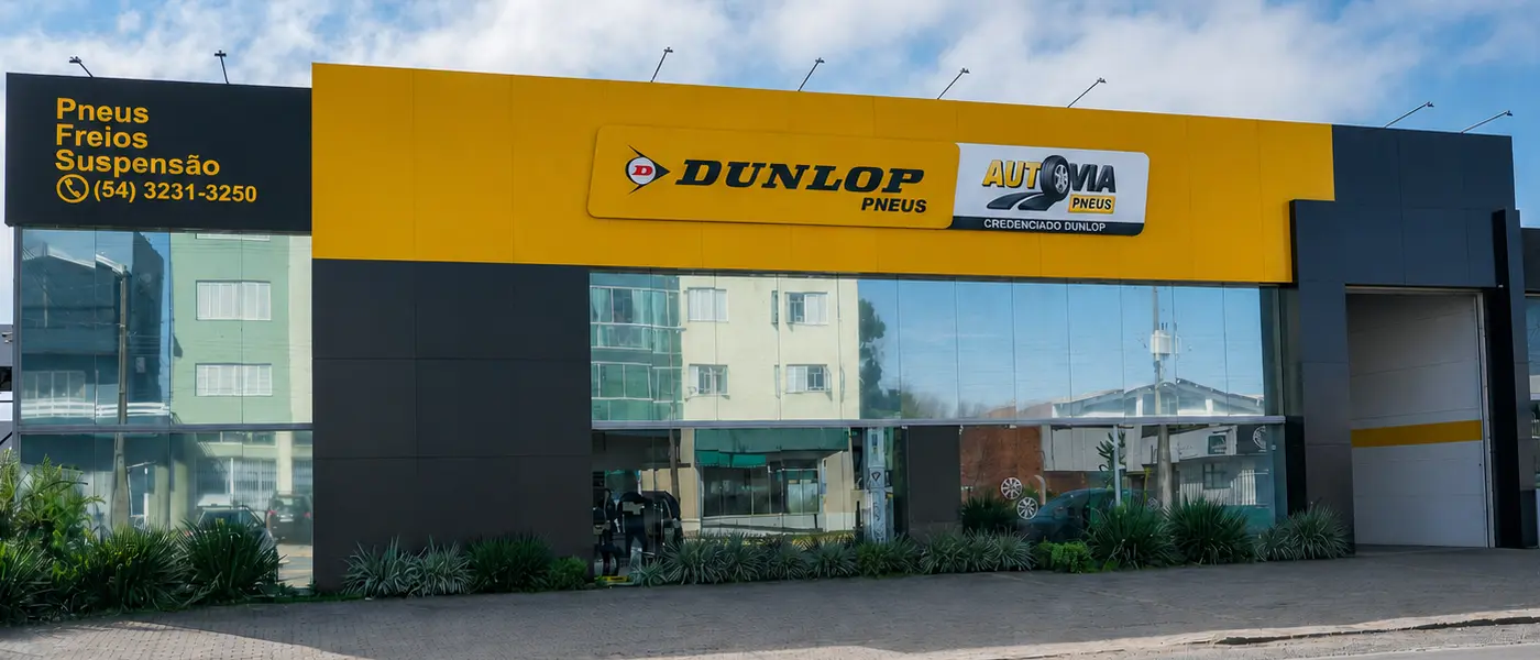 Fachada da Autovia Pneus em Vacaria